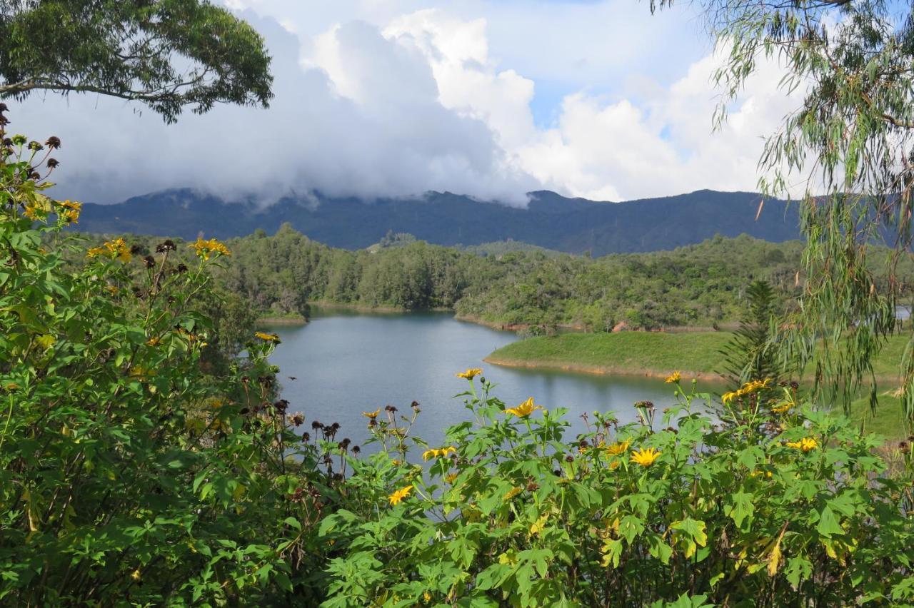 Ecolodge Bahia Del Penon Guatape Bagian luar foto