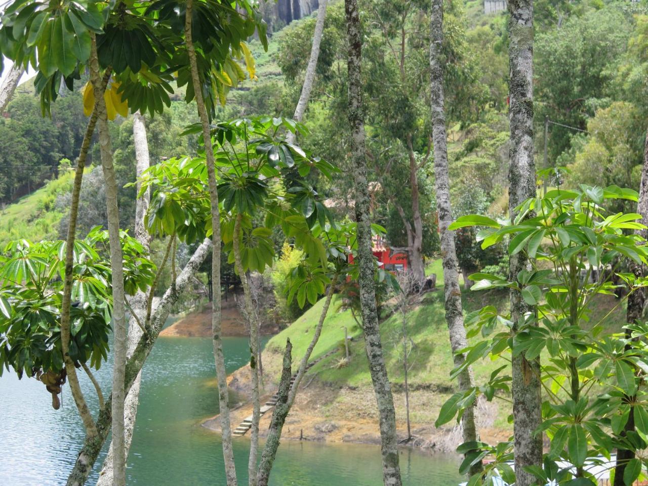 Ecolodge Bahia Del Penon Guatape Bagian luar foto